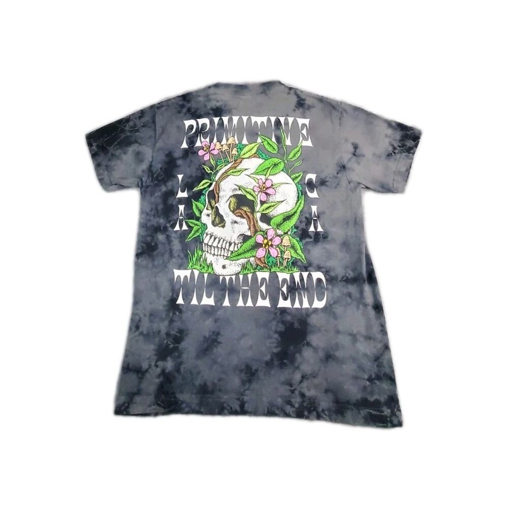 Primitive T-Shirt Men's Sz Medium Gray Graphic Print Short Sleeve Cotton C21-91